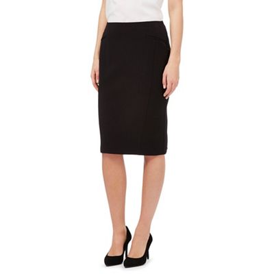 Black workwear suit skirt